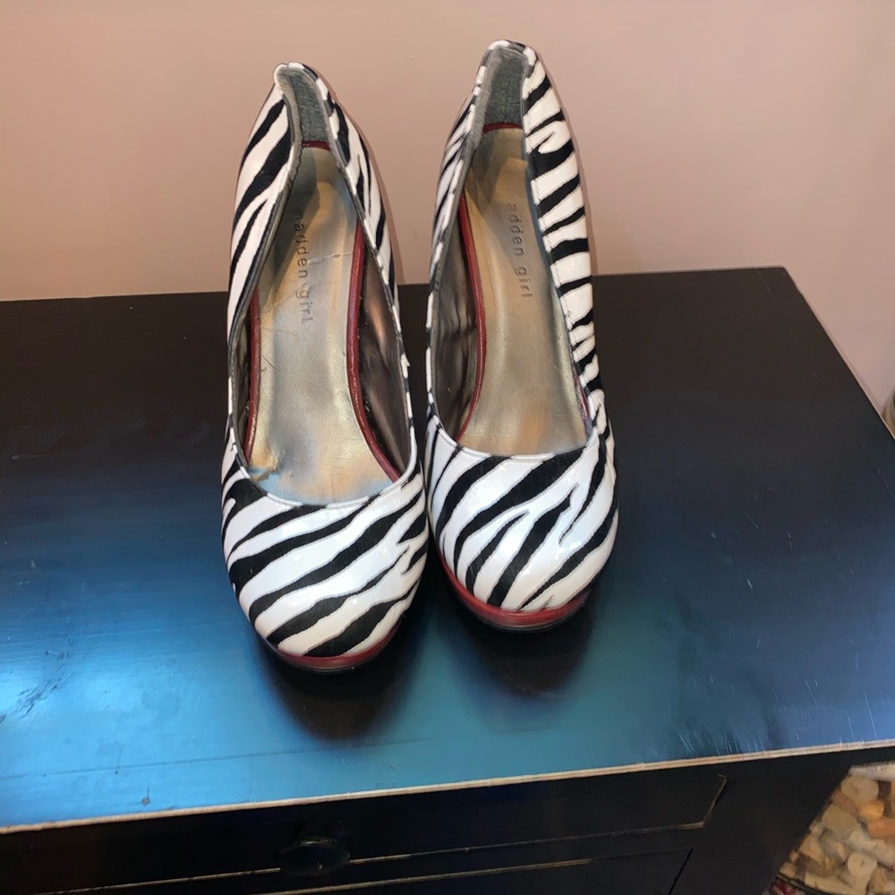 Steven madden zebra heels